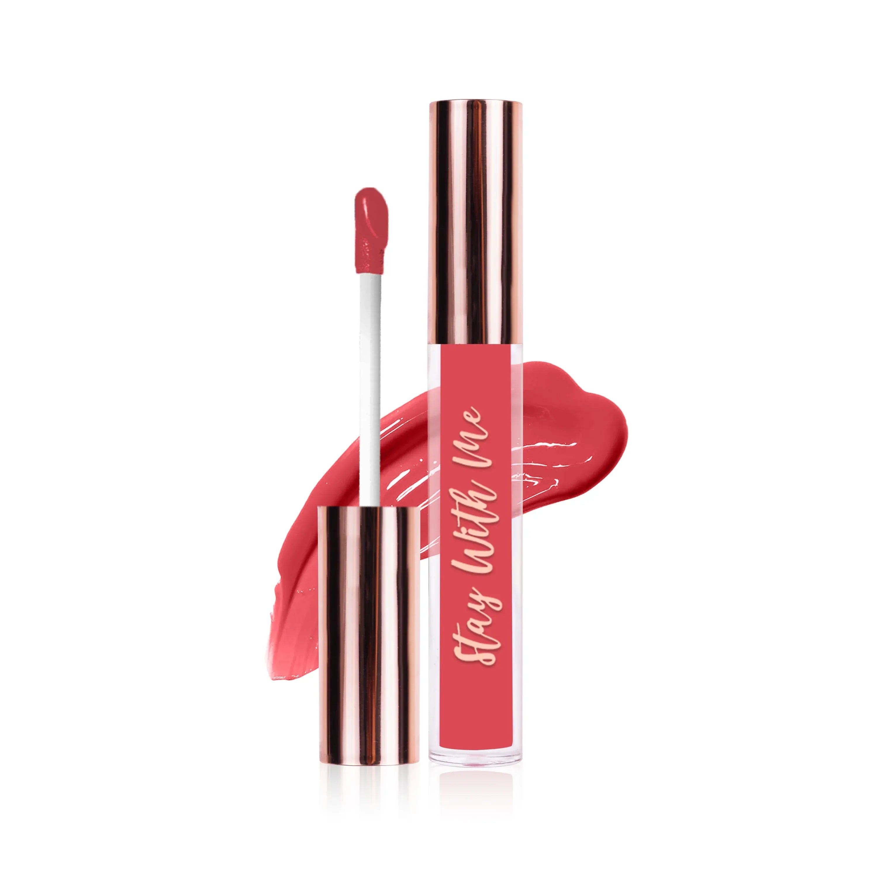 Cutie Beauty Liquid Lipstick Luxurious Glossy Lips Long lasting Stay with me Lipstick - Cutie Beauty