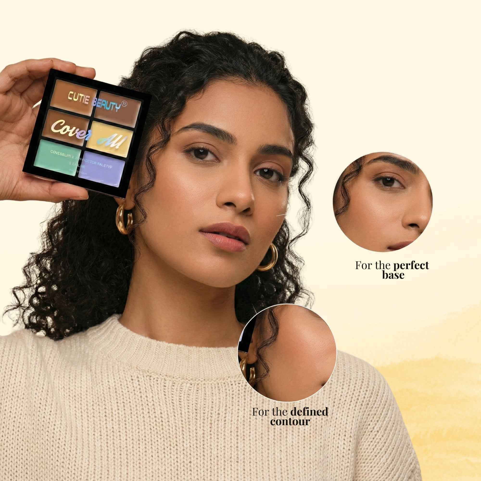 Cutie Beauty Primer + Concealer Palette Combo