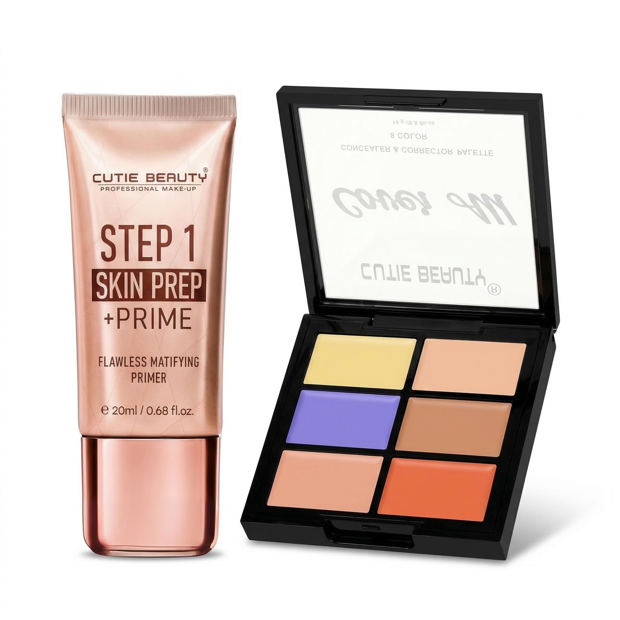 Cutie Beauty Primer + Concealer Palette Combo