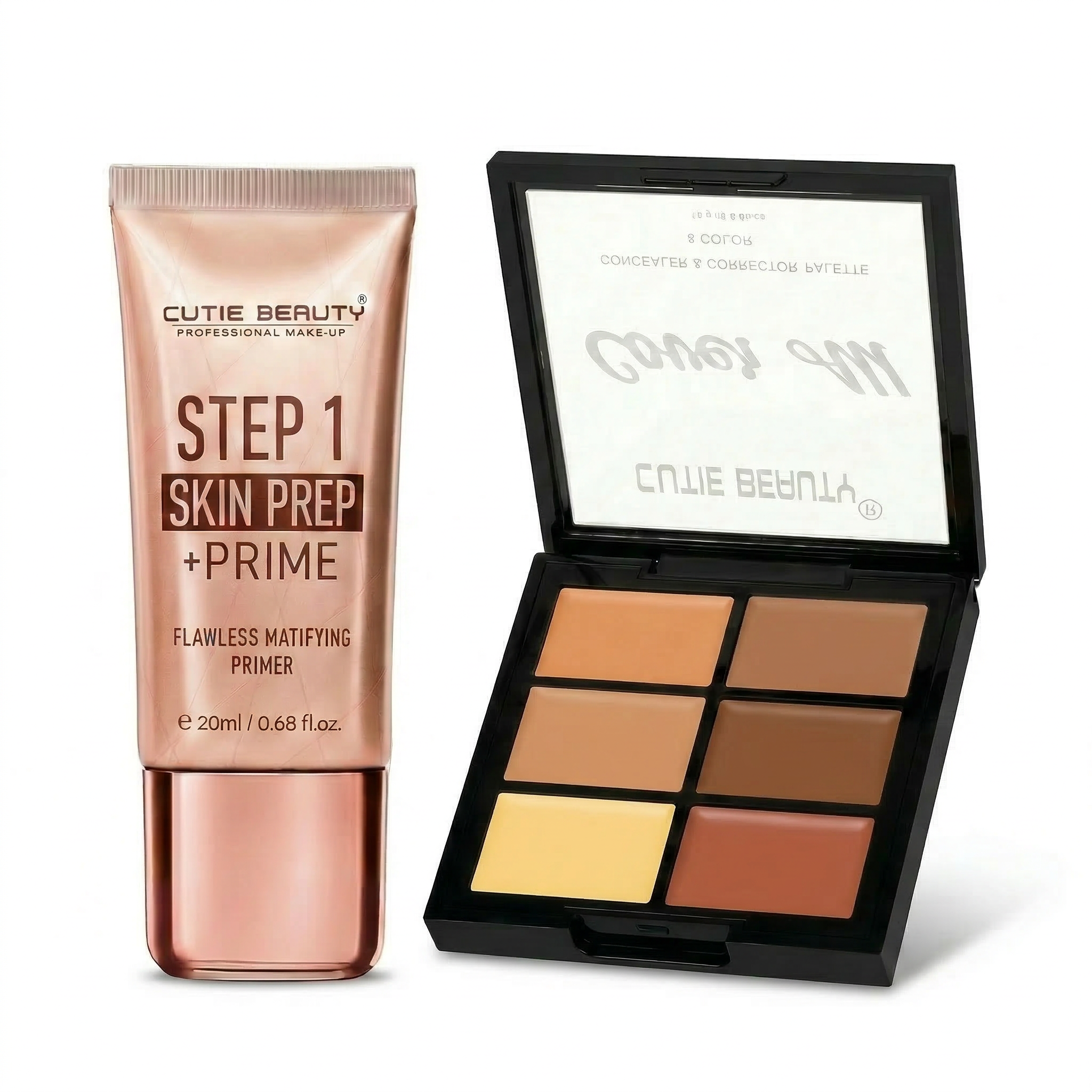 Cutie Beauty Primer + Concealer Palette Combo