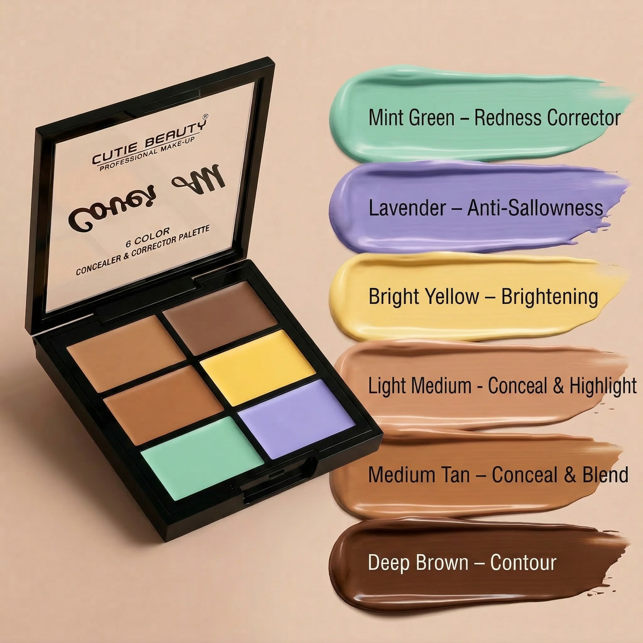 Cutie Beauty Primer + Concealer Palette Combo
