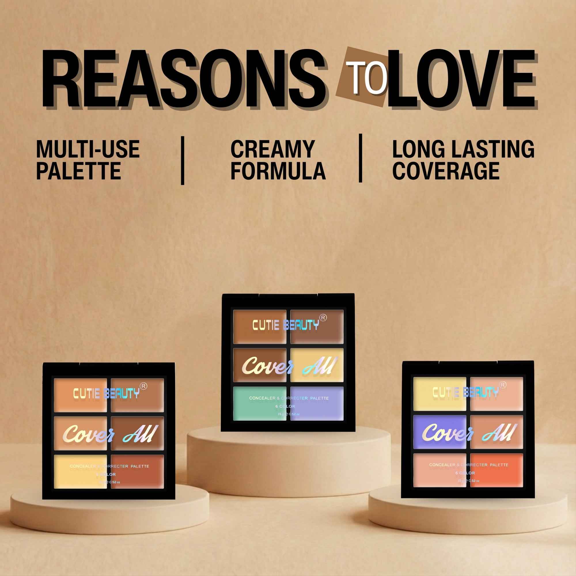 Cutie Beauty Primer + Concealer Palette Combo